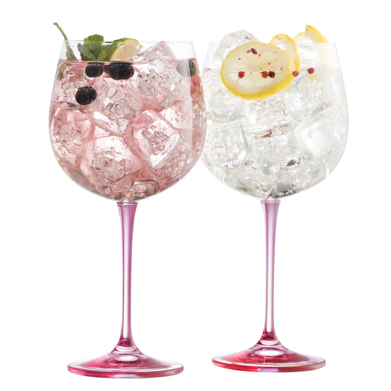 Theresia Gin Balloon Glass, Pink