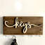 Porte-clés mural en bois rustique "Keys"