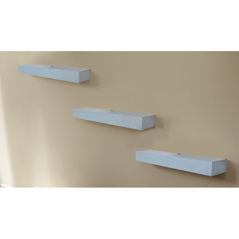 Rayne Poplar Floating Shelves, 4" H x 21" W x 5" D