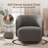 Caysey Boucle Upholstered Swivel Accent Chair(Set Of 2)-102476750