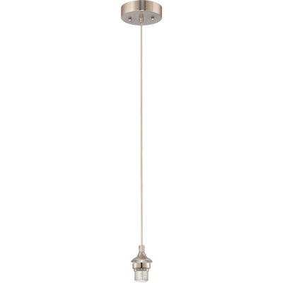 Mini-luminaire suspendu suspendu intérieur en nickel brossé 1 lumière Espirit