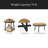 Modern Side Table,Rustic End Table,Round Coffee Table