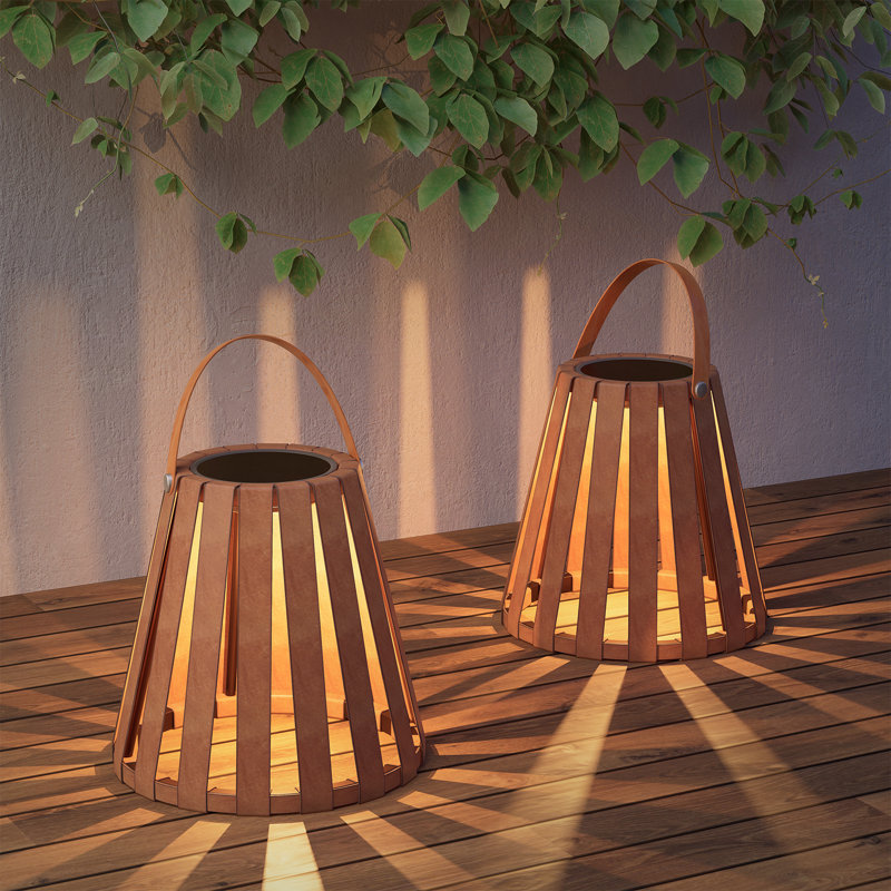 Ricetta 11.02'' Solar Powered Integrated LED Outdoor Floor Lamp