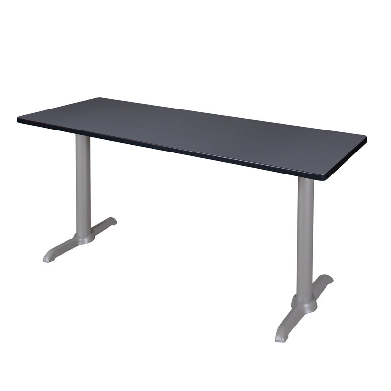 Base et table de formation Cain, H 29 po x L 72 po x l 24 po, Gris lune, Gris entreprise