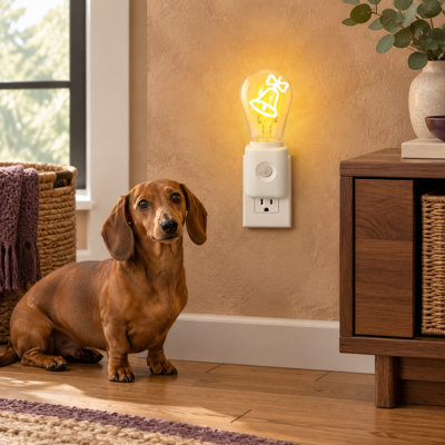 This Single Pack plug-in LED nightlight uses both smart dusk-to-dawn and motion sensing, producing a warm glow at 1W.