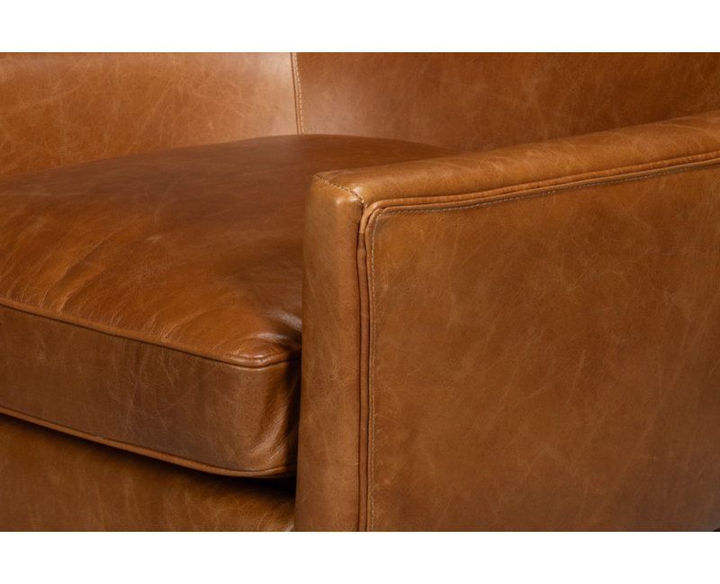 Patron Leather Wingback Chair