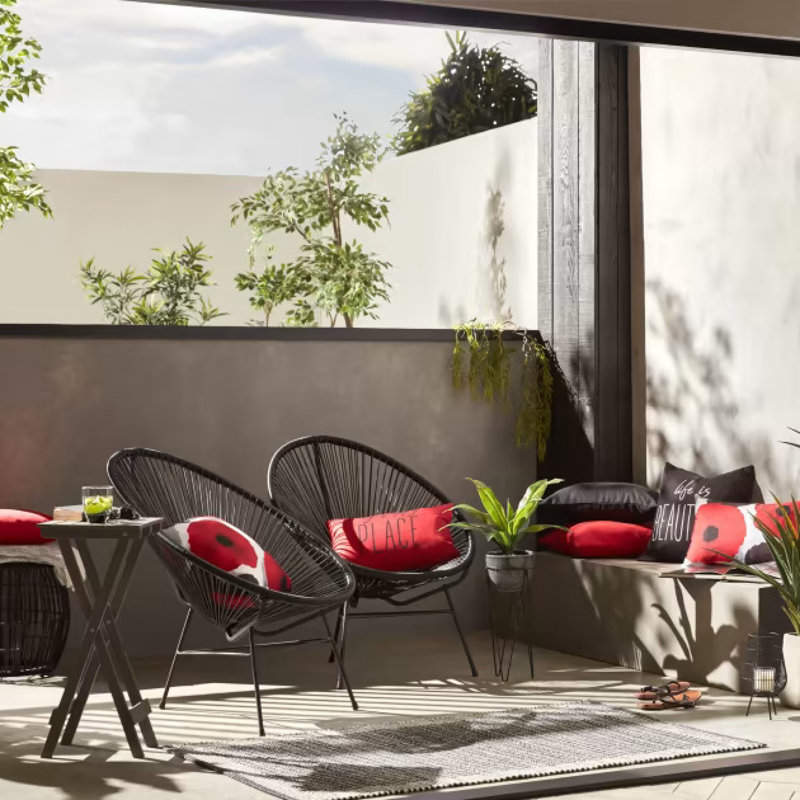 Chaise d'appoint Marilyse, Noir