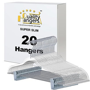 Plastic Hangers With Clips (Set of 100)