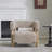 Lejon Boucle Upholstered Accent Chair With Rubberwood Legs-112296352-118316652