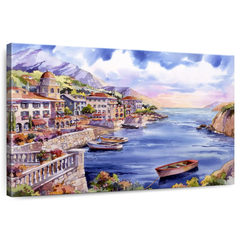 Gillard Italian Harbor, 34" H x 51" W