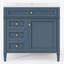 Meuble-lavabo moderne 36 po avec lavabo supérieur