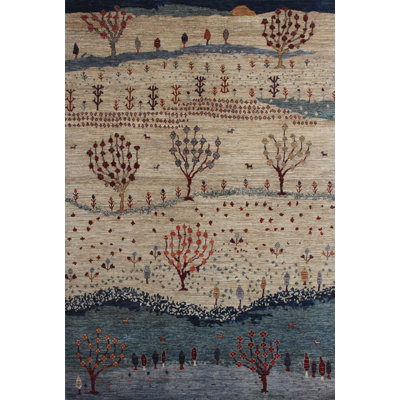Transitional Hand Knotted Wool Oriental Area Rug