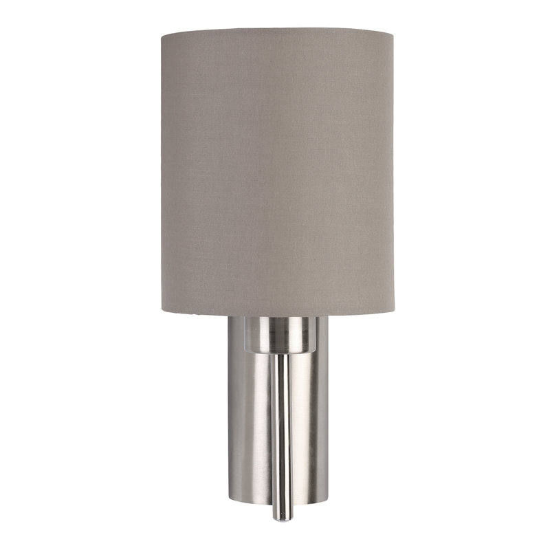 Patience Steel Armed Sconce, Taupe