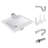 Proflo 14.5625'' White Vitreous China Rectangular Bathroom Sink
