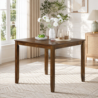 34.5-Inch Square Dining Table for Small Spaces