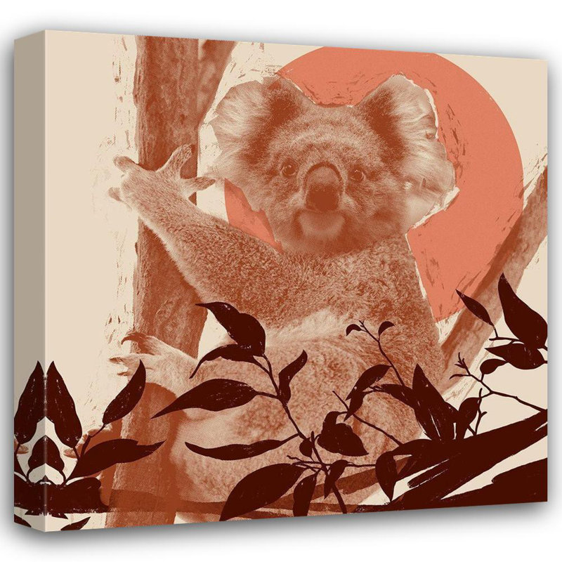 Art sur toile tendue par Millwood Pines Green, Jacob, Pop Art Koala II, H 36 po x l 36 po