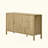 Modern Wave-Pattern Sideboard With 3 Drawers, Large Storage Buffet Cabinet With Hooks And Extra Center Leg,Suitable For Living Room,Entryway,Hallway.-1724808412
