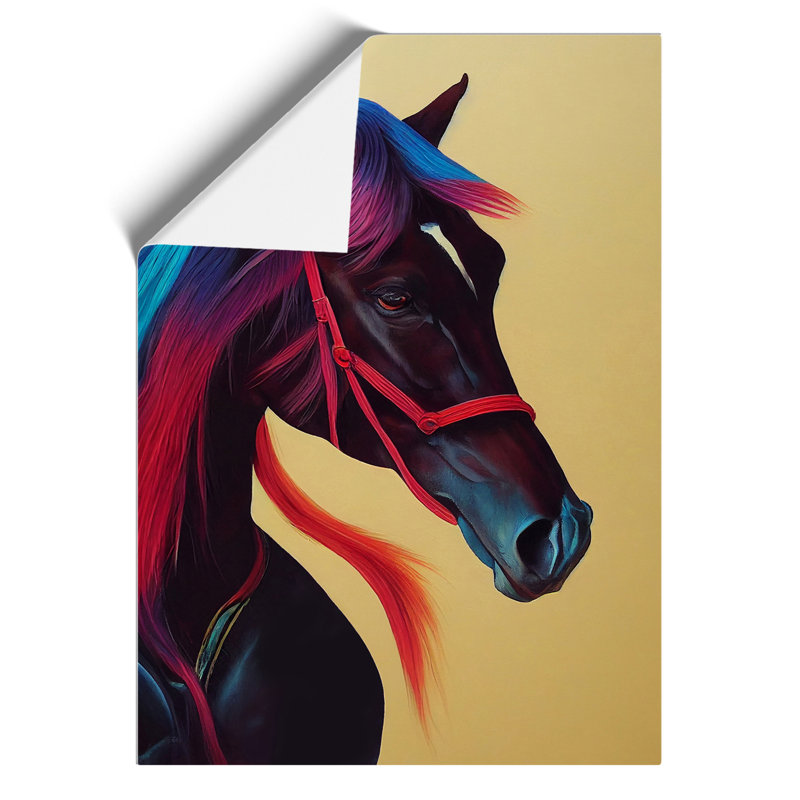 Bright Horse - Wall Art, Paper, 42cm H x 29.7cm W, No Matte