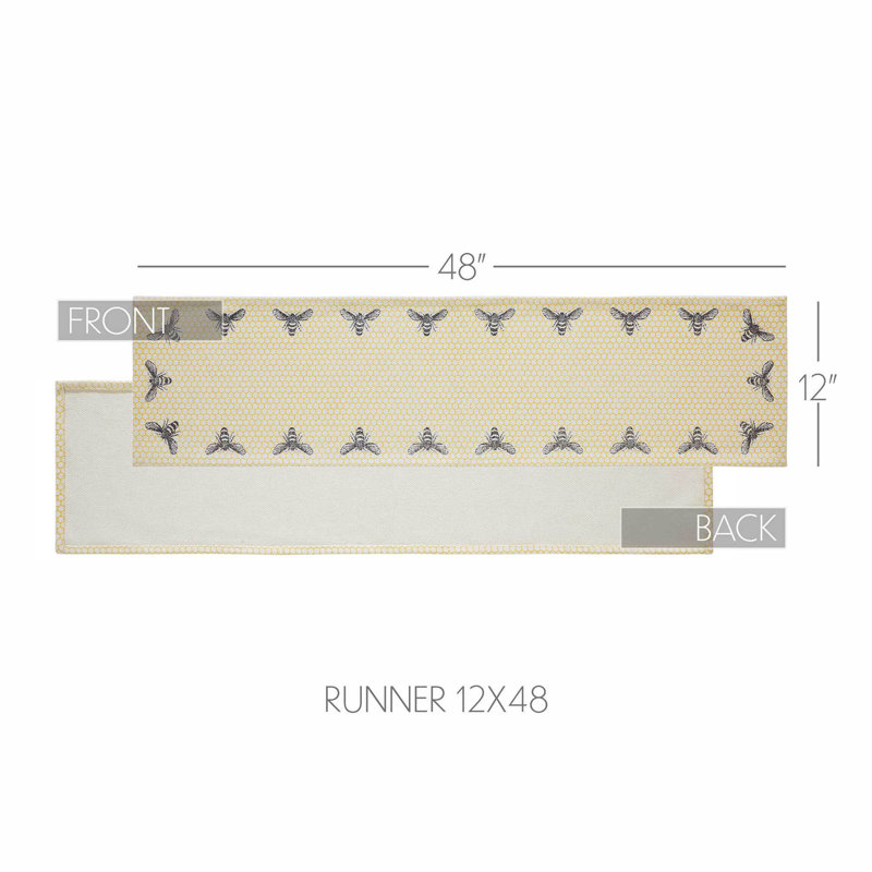 Buzzy Bees Runner 8x24, 48" x 12"