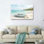 Ensemble de 1 tableau sur toile représentant un bateau de plage-129060919-129060916