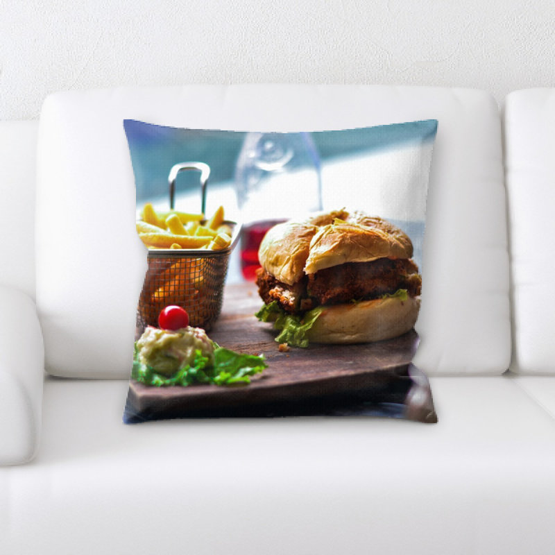 Microsuede Throw Pillow