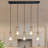 Hooman 5 - Light Dimmable Kitchen Island Modern Linear Chandelier