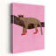 «Chic Leopard In Heels Modern Playful Abstract Cat Animal Tree», reproduction d'art murale-129898696