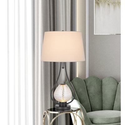Lampe de table en métal Mazida