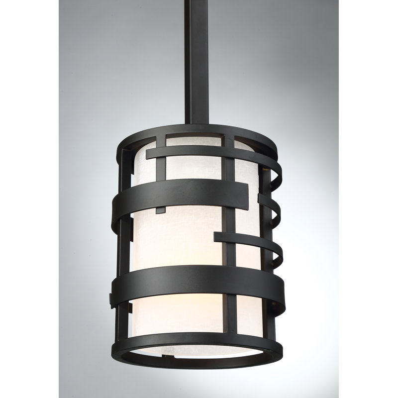 Luminaire suspendu cylindrique à 1 lumière Bettyann