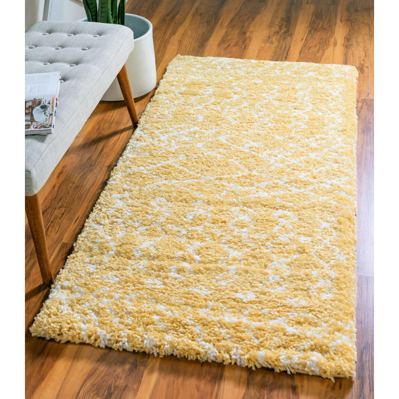 Paquette Geometric Shag Area Rug, Runner 79 x 305cm