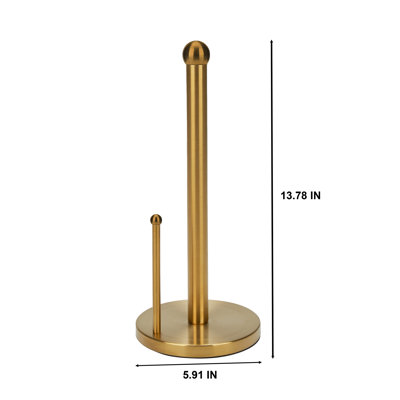  Paper Towel Holder In Gold