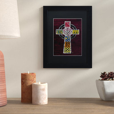 « celtique cross », impression encadrée