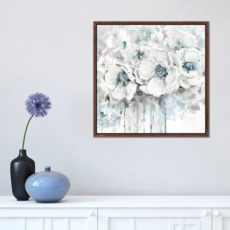 Spring Blues II by Carol Robinson - Wrapped Canvas Print, 45.72 cm H x 45.72 cm W, Classic Brown Wood Framed