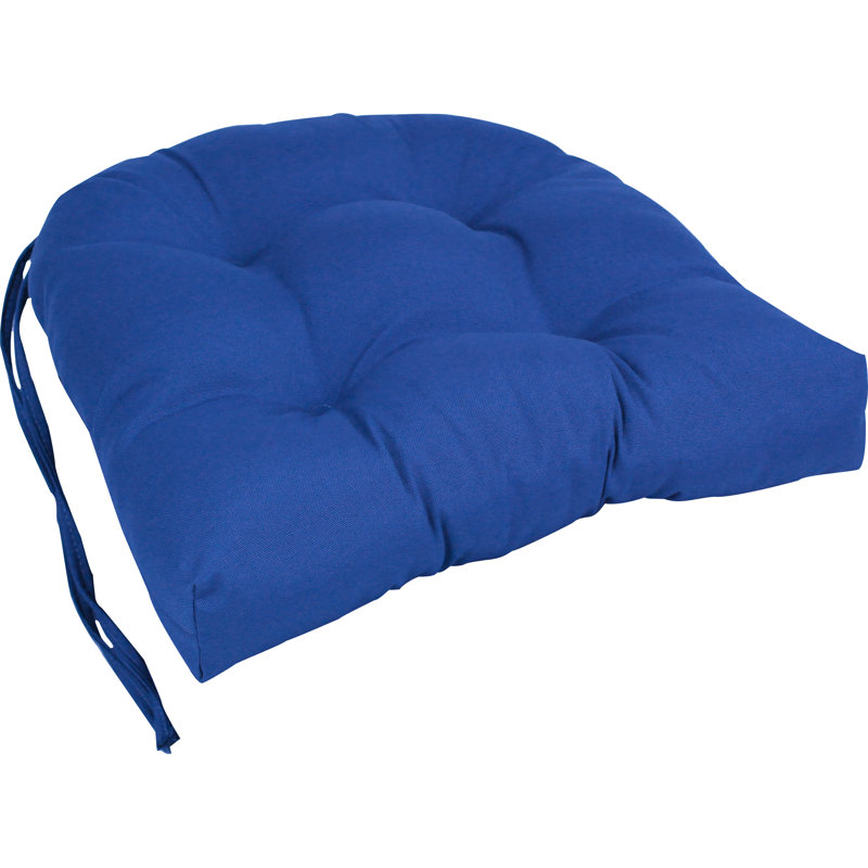 16-inch Indoor Dining Chair Cushion, Royal Blue