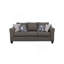 Canapé gris anthracite avec coussin