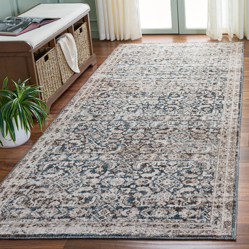 Mchellen Antique Patina Performance Oriental Rug, Rectangle 4' x 10'