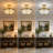 4-Light Tiffany Style Semi-Flush Mount Ceiling Light