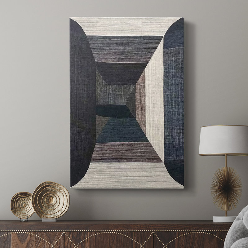 ABSTRACT Series DCL XXV - Cavas de galerie sur mesure, H 27 po x l 18 po