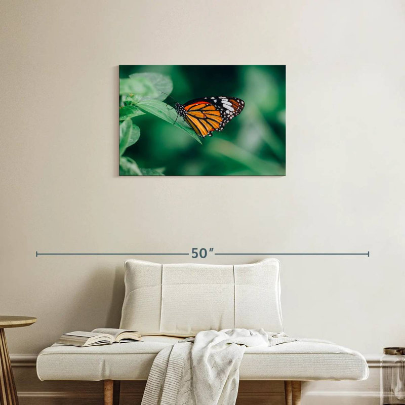 Brampt Orange Butterfly, 20" H x 30" W