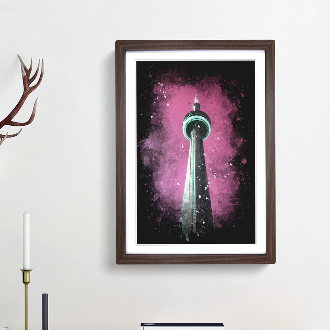 CN Tower in Toronto Canada - Framed Print
