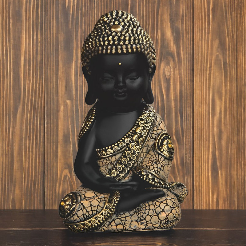 Figurine bouddha bhumisparsha Mudra 6 "H