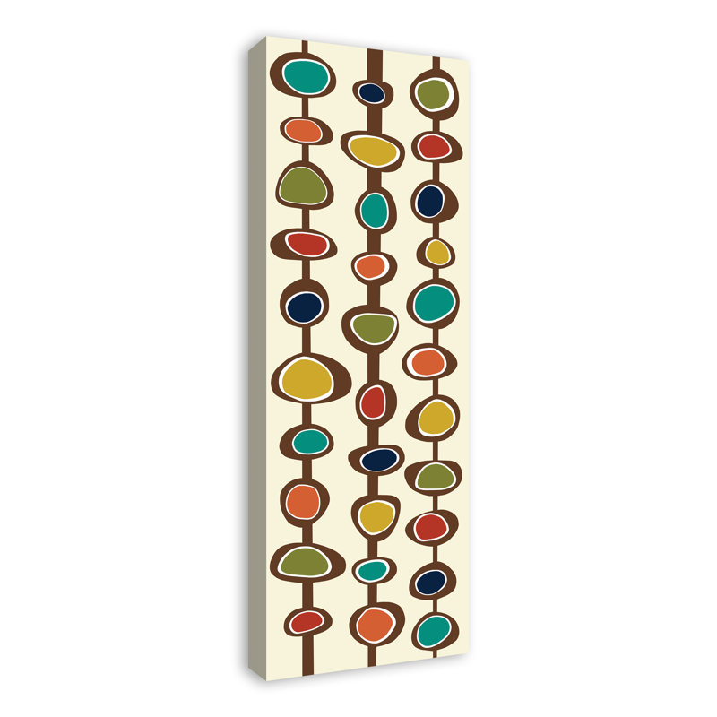 " Midcentury Modern Pods ", 36" H x 12" W, Frameless Print, No Frame