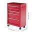 Armoire à outils verrouillable 5 tiroirs pour garage rouge