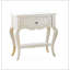 Table de chevet formelle avec perle et plateau Traditional