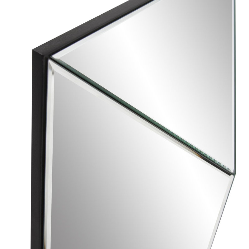 Dusharme Contemporary Frameless Rectangular Beveled Mirror Panel