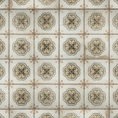Kings Kings Flavia 17-5 / 8 po X 17 5/8 po Carreau de céramique à motif pour mur et plancher