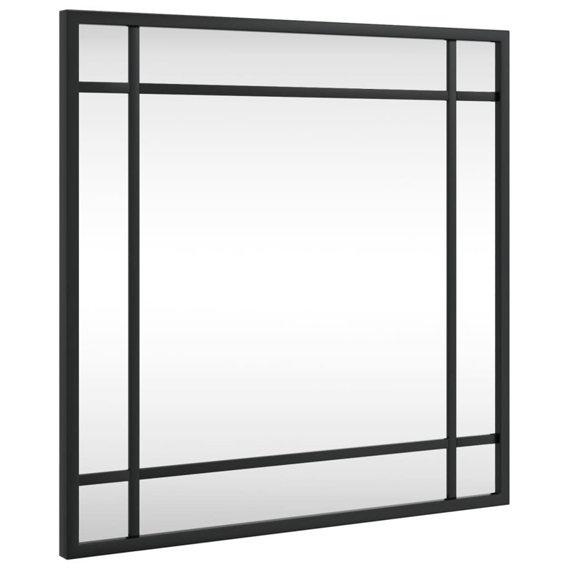 Lendell Iron Square Wall Mirror, 15.7" x 15.7"
