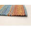 Tapis rouge / beige / bleu en laine Kilim