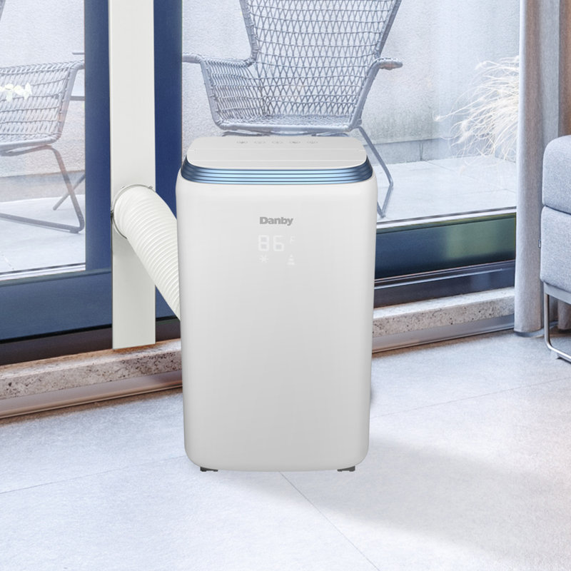 Climatiseur portatif 14 000 BTU avec télécommande, Blanc