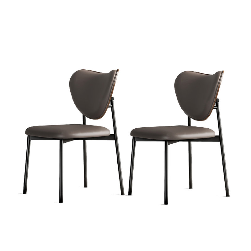 Chaise à dossier simple tapissier, Gris